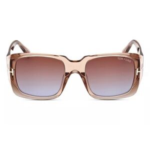 Tom Ford RYDER-02 FT 1035 Shiny Transparent Shaded Sunglasses new $350